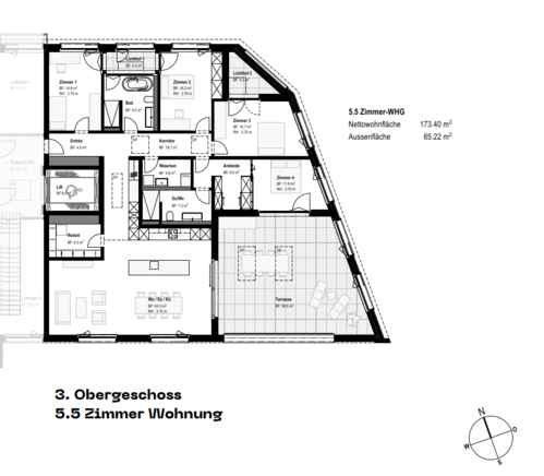 5.5-Zimmer Penthousewohnung<br />Eschenbach, LU